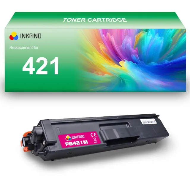 INKFIND TN421 Magenta tonercartridge compatibel met Brother TN421 TN-421 Magenta toner cartridge - 1-pack Magenta Magenta x 1