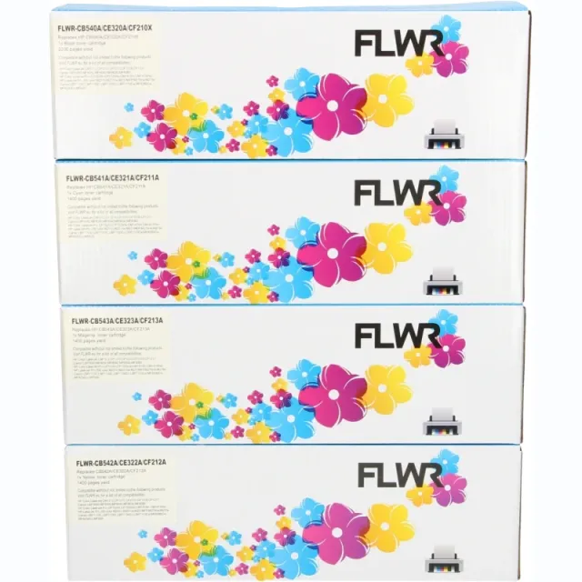 FLWR HP 125A Multipack zwart en kleur (Huismerk (compatible))