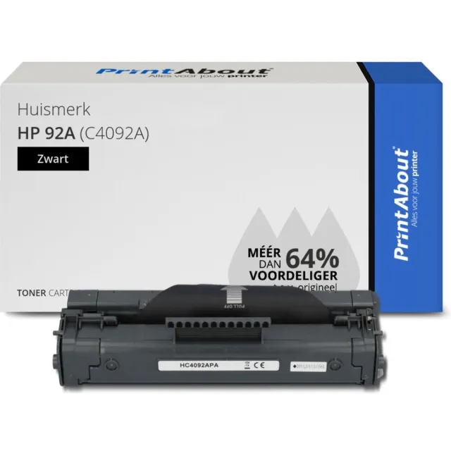 PrintAbout HP 92A (C4092A) toner zwart Huismerk