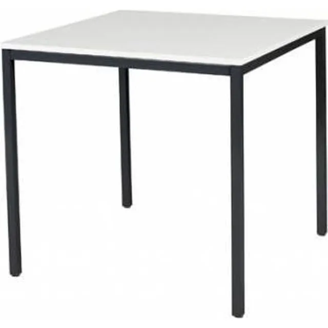 Schaffenburg Bureautafel - Domino Basic 80x80 grijs - zwart frame