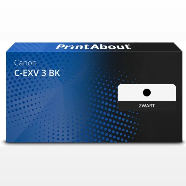 PrintAbout Huismerk Canon C-EXV 3 BK Toner Zwart