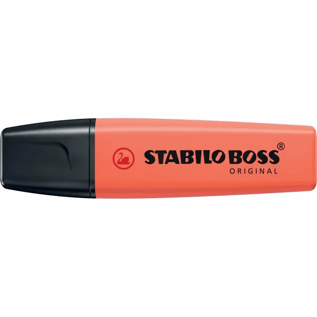 Stabilo BOSS ORIGINAL Pastel markeerstift, mellow coral-red (lichtoranje)