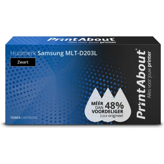 PrintAbout Huismerk Samsung MLT-D203L Toner Zwart Hoge capaciteit