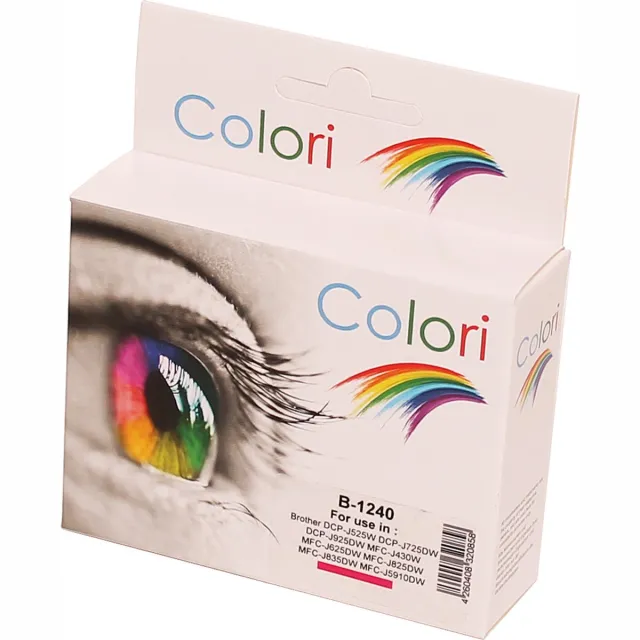 Colori huismerk inkt cartridge geschikt voor Brother LC1240M Magenta DCPJ525W DCPJ725DW DCPJ925DW MFCJ430W MFCJ625DW MFCJ825DW MFCJ5910DW MFCJ6510DW