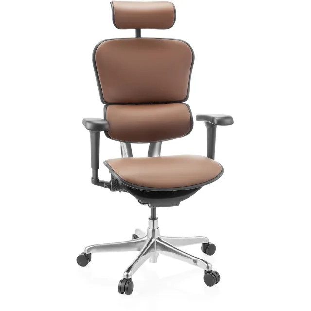 hjh office Bureaustoel / directiestoel ERGOHUMAN ULTRA L GEN2 leer bruin hjh OFFICE