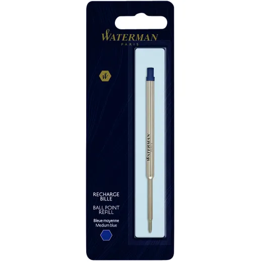 Waterman Balpenvulling Waterman medium blauw blister à 1 stuk
