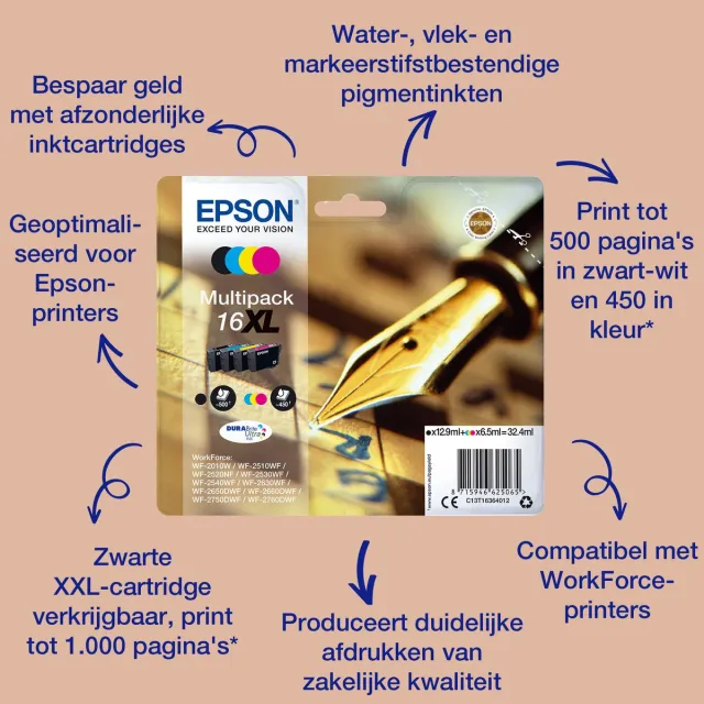 Epson Original Ink Cartridge Epson C13T16314022 Zwart