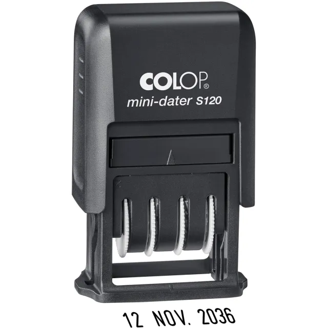 Colop mini-dater S120N, Frans zwart