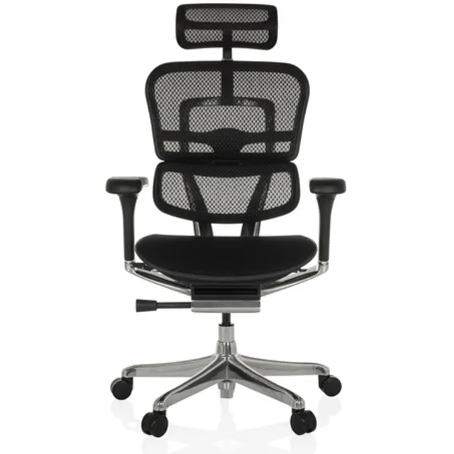 hjh office Bureaustoel / directiestoel ERGOHUMAN GEN2 Zitting stof / rugleuning mesh zwart hjh OFFICE