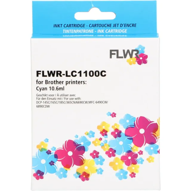 FLWR Cartridges / Brother LC-1100C / cyaan / Geschikt voor Brother