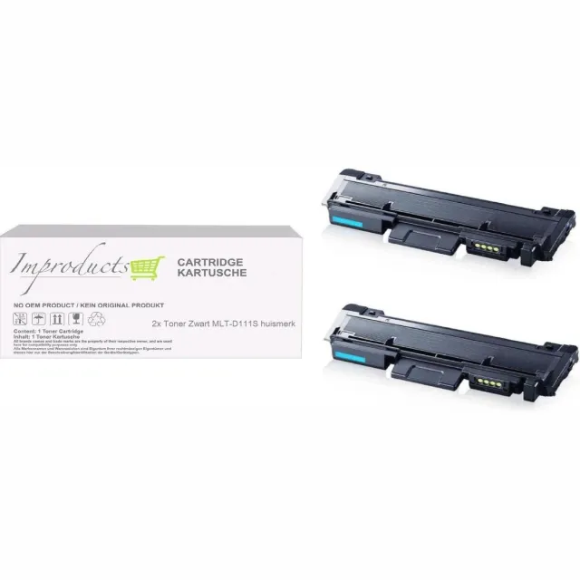 Improducts Toner - Alternatief Samsung MLTD116S / MLT-D116S XL inhoud 2x toner zwart Zwart - 2x