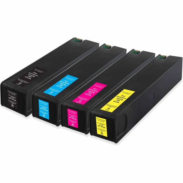 Nextsupplies Multipack HP 913A (Black, Cyan, Magenta, Yellow). Originele inkt-cartridges, circulair.
