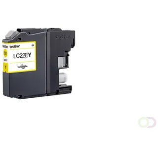 Brother LC22EY inktcartridge 1 stuk(s) Origineel Geel (LC22EY)