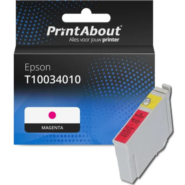 PrintAbout huismerk Inktcartridge T10034010 Magenta geschikt voor Epson