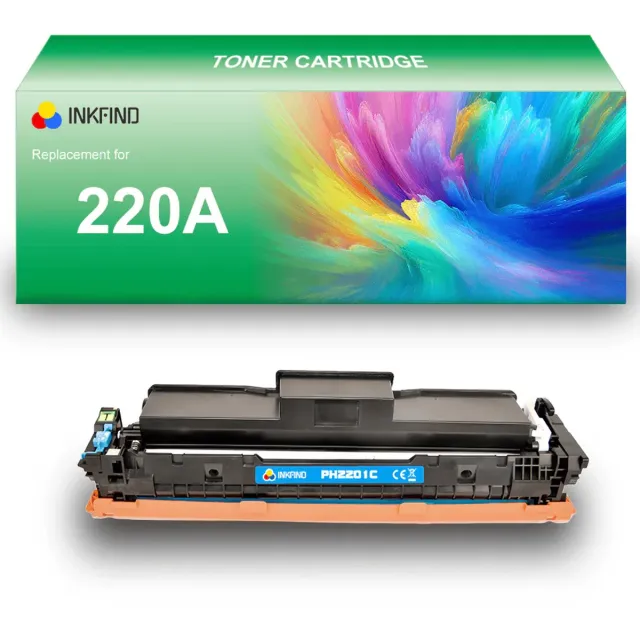 INKFIND 220A (W2201A) Cyaan tonercartridge compatibel met HP 220A (W2201A) Cyaan toner cartridge - 1-pack Cyaan Cyaan x 1