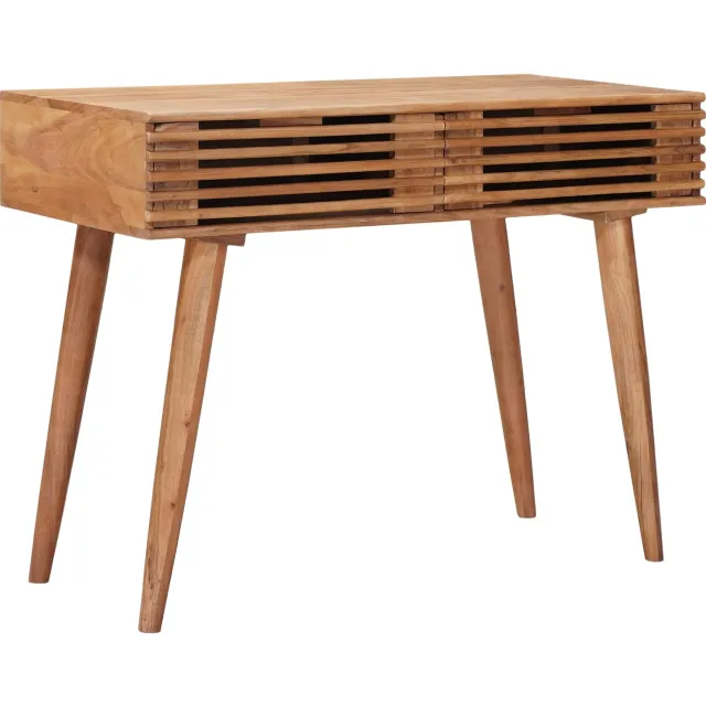 vidaXL Handgemaakt Bureau Teakbruin 100 x 48 x 76 cm