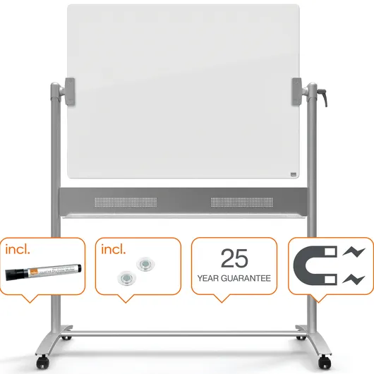 Nobo Kantel glasbord Nobo Diamond 90x120cm