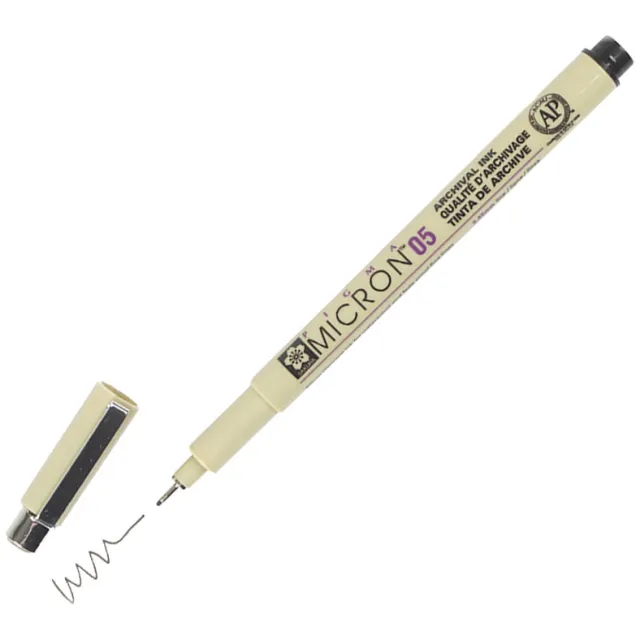 Sakura Fineliner Sakura Pigma Micron 005 0.2mm zwart