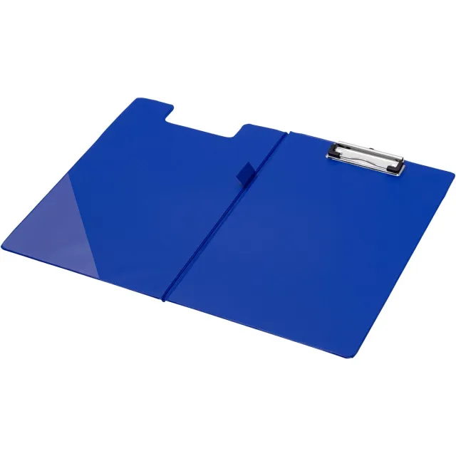 Q-Connect klemplaat, PP, ft A4, dubbel, blauw