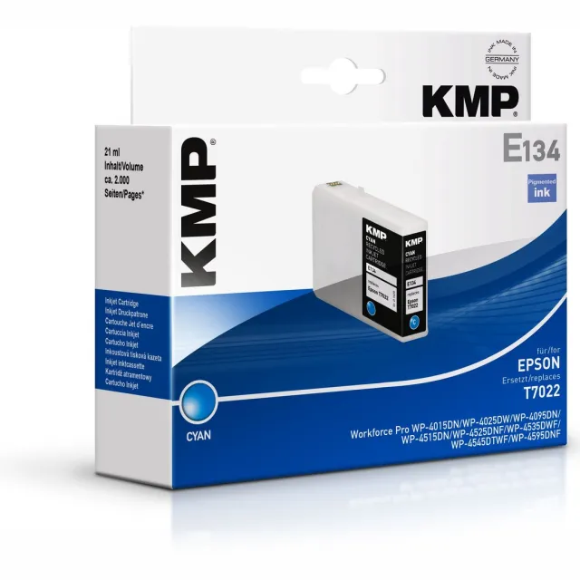 KMP Inkt vervangt Epson T7022 Compatibel Cyaan E134 1620,4003