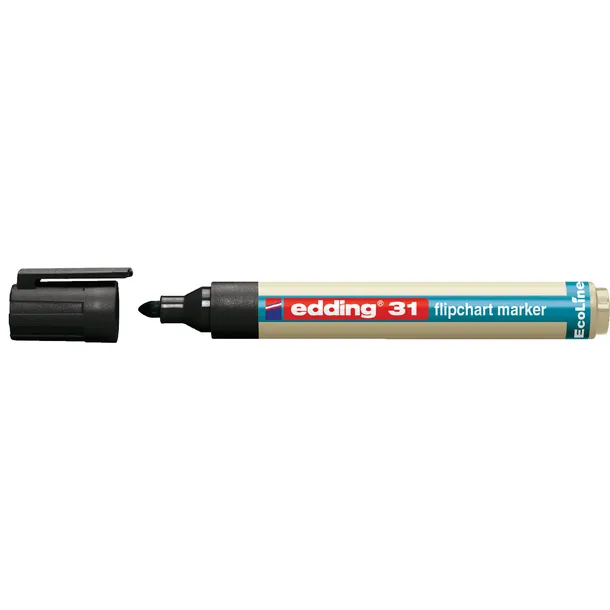 Edding Viltstift edding 31 EcoLine voor flipover rond 1.5-3mm zwart