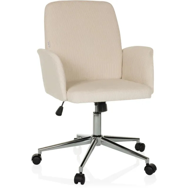 hjh office Bureaustoel / draaistoel / kuipstoel SOLAO CORD stof beige hjh OFFICE