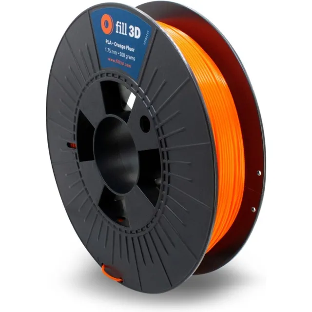 Fill 3D PLA Orange Fluor 0,5 kg Fluoriserend oranje