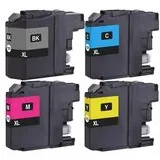 Brother Huismerk Brother LC-12E Inktcartridges Multipack (zwart + 3 kleuren)