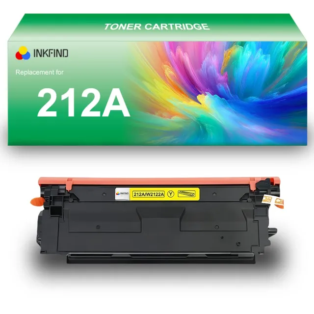 INKFIND 212A (W2122A) Geel tonercartridge compatibel met HP 212A (W2122A) Geel toner cartridge - 1-pack Geel Geel x 1