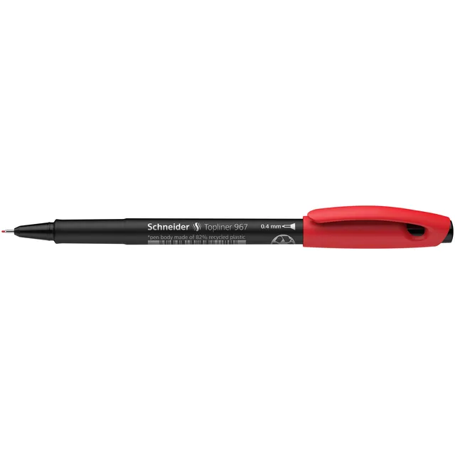 Fineliner Schneider Topliner 967 0.4mm rood