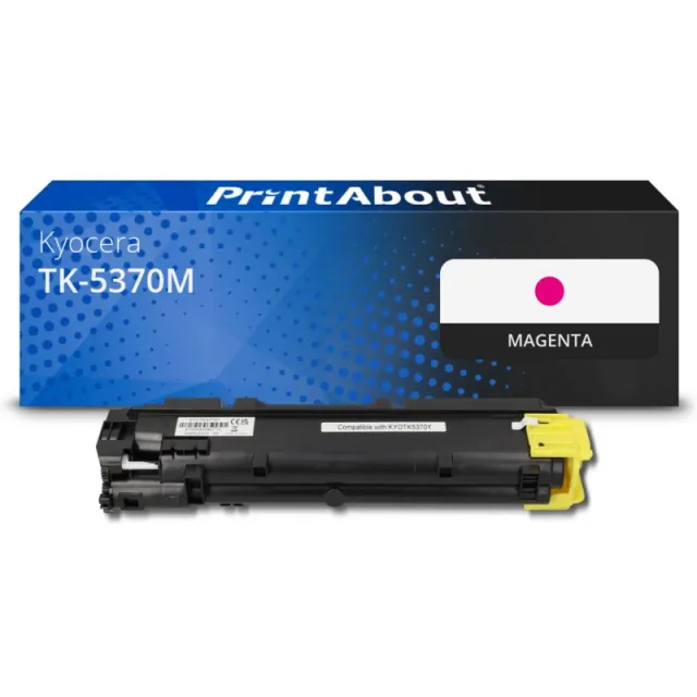 PrintAbout huismerk Toner TK-5370M Magenta Geschikt voor Kyocera