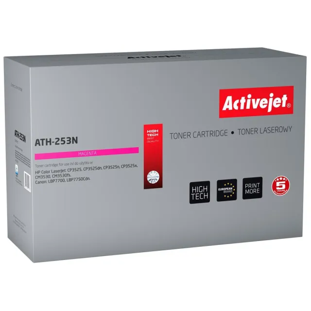 ActiveJet Toner Activejet ATH-253N (replacement Canon, HP 504A CRG-723M, CE253A; Supreme; 7 000 pages; Magenta)