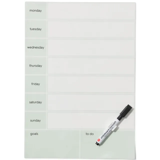 HEMA Zelfklevende weekplanner 24x34cm groen