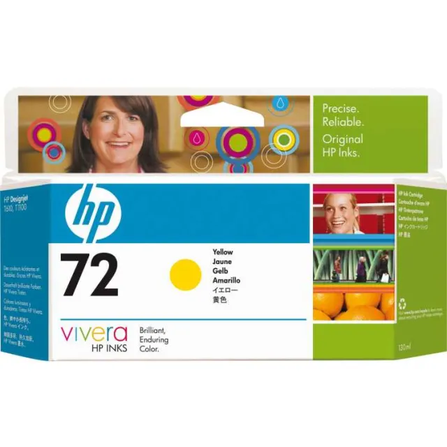 HP 72 inktcartridge geel