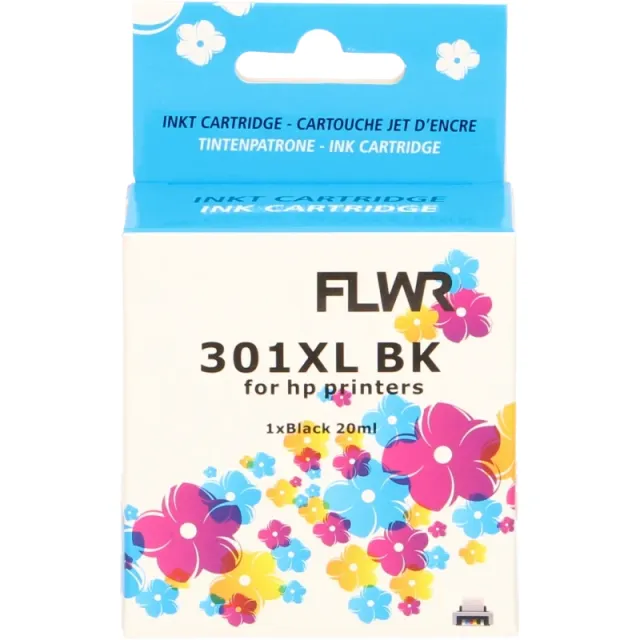 FLWR HP 301XL zwart (Huismerk (remanufactured))