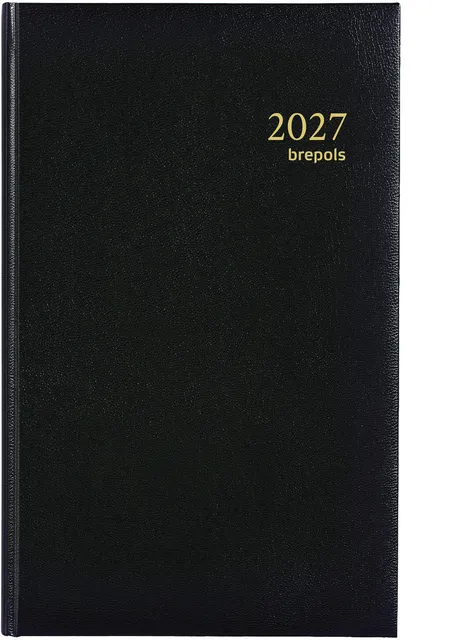 Brepols Agenda 2027 Brepols Brefix Lima 1dag/1pagina zwart wit