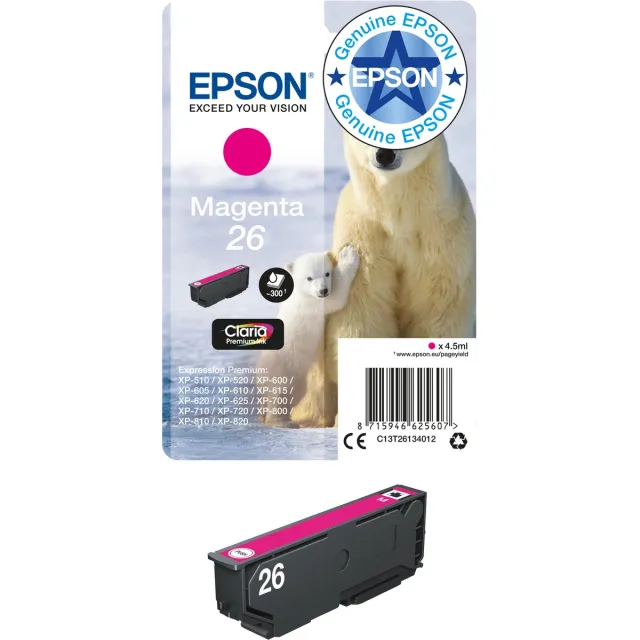 Epson Original Ink Cartridge Epson C13T26134022 Magenta