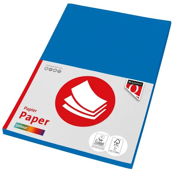 Quantore Kopieerpapier Quantore Colour A4 160gr diepblauw 50 vel