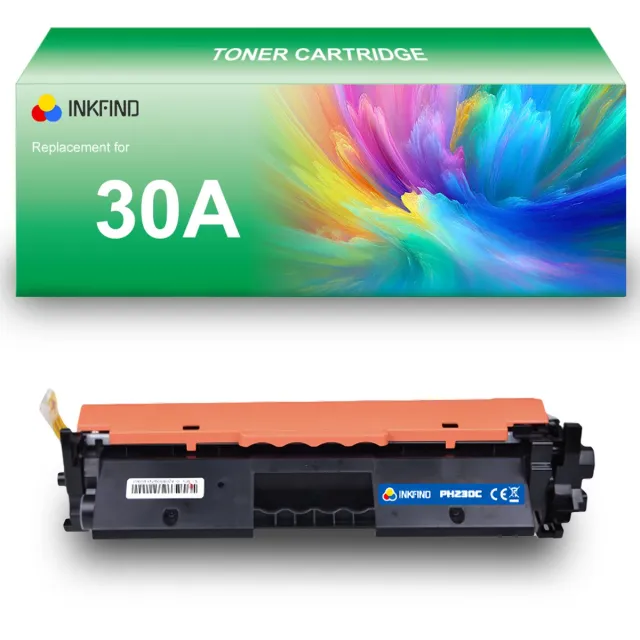 INKFIND 30A (CF230A) Tonercartridge compatibel met HP 30A CF230A - 1-pack Zwart Zwart x 1