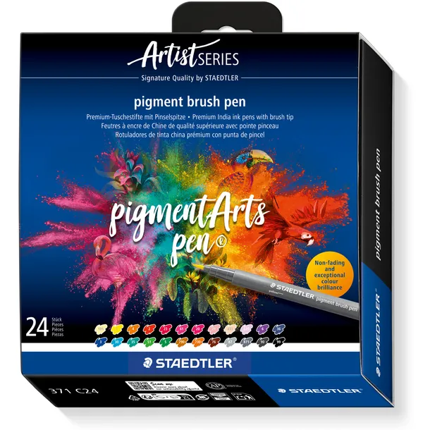 Staedtler Brushpen Staedtler PigmentArts set à 24 kleuren