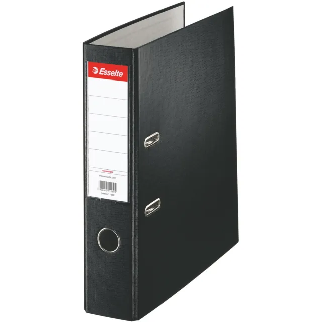 Esselte Essentials ordner, rug van 7,5 cm, zwart grijs