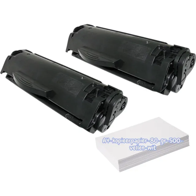 KATRIZ Huismerk Toner 2x Q2612X (HP 12X)/Canon FX9/ FX10/Canon703|Zwart|3.000 Pagina’s + A4-80GR-500vellen-wit|Geschikt voor HP LaserJet 1010/1012/1015/1016/1018 / 1020/1022/1022N/1022NW /3015/3020/3030/3050/3052/3055 / M1005series/M1319 series