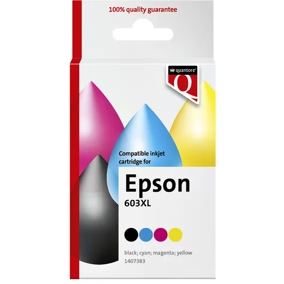 Quantore Inktcartridge Quantore alternatief tbv Epson 603XL zwart + 3 kleuren