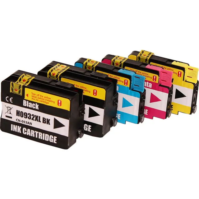 Colori huismerk set 5x inkt cartridge geschikt voor HP 932XL 933XL voor HP OfficeJet 6100 6600 6700 7110 7510 7600 7610 7612 Series Set 5 stuks