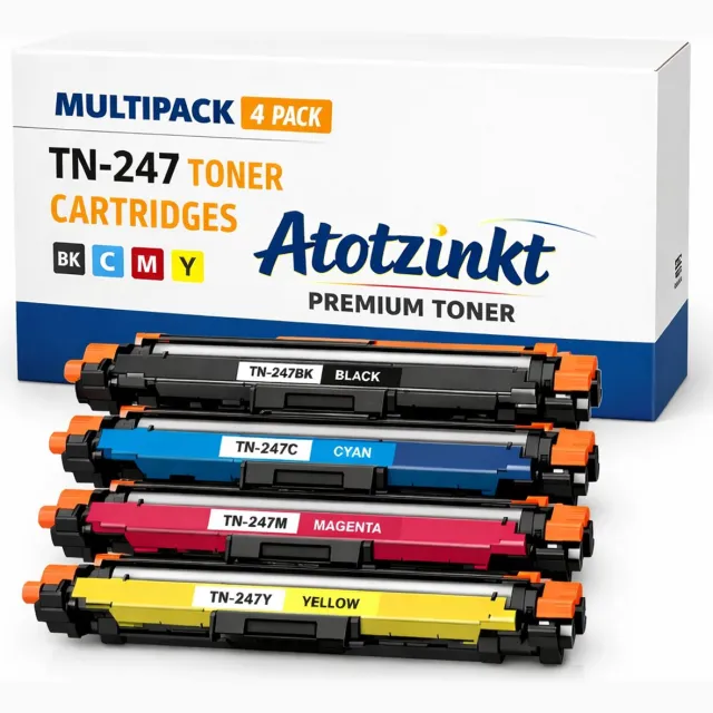 AtotZinkt TN-247 TN-243 toner voor Brother (huismerk) van Atotzinkt BK-C-M-Y