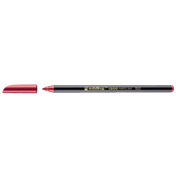 Edding Fineliner edding 1200 072 fijn metallic rood