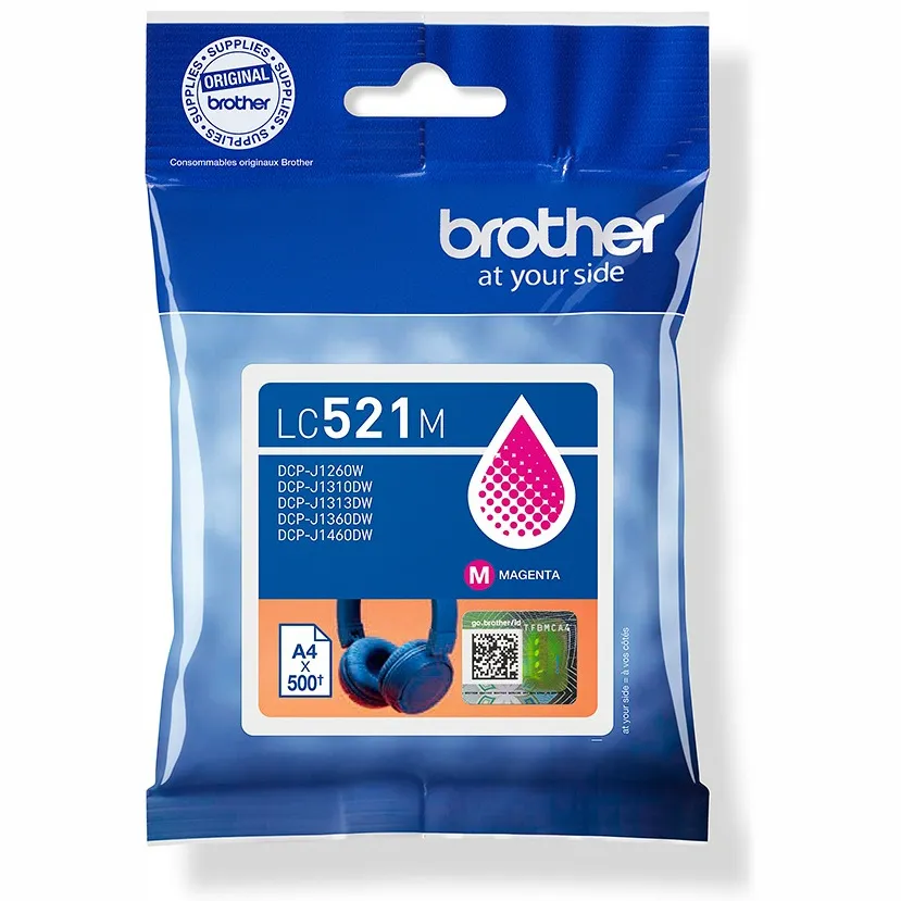 Brother LC-521M inktcartridge magenta, foto 3