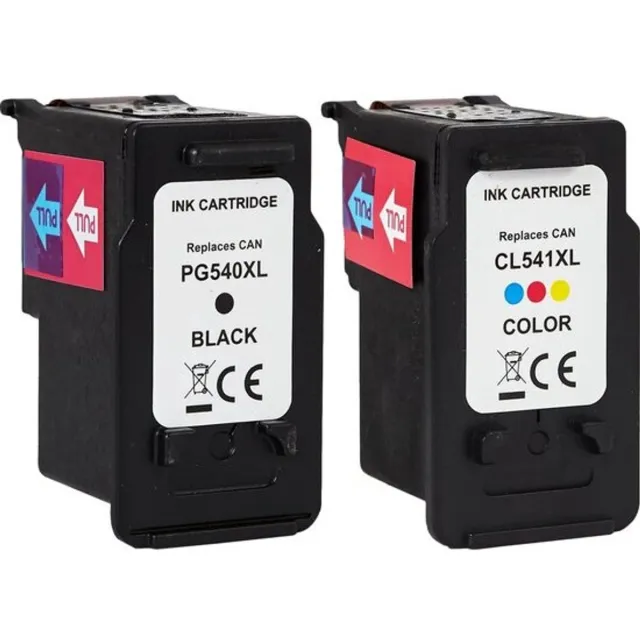 Inktkeuze PG-540 XL zwart en CL-541 XL alle kleur inktcartridges | alternatief huismerk | Geschikt voor Canon PIXMA MG2150, MG2250, MC2150, MG3150, MG3550, MG 4140, MX370, MX430, MC3150, MX515, MX525 zwart, magenta, geel, cyaan