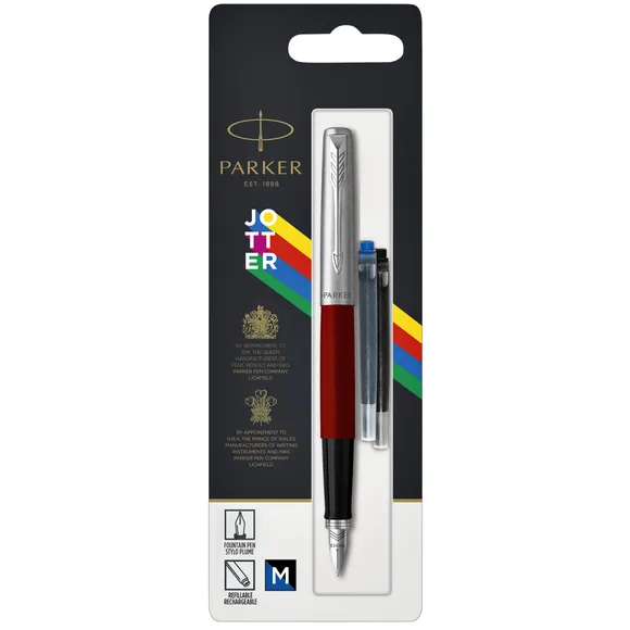 Vulpen Parker Jotter Original CT M rood blister à 1 stuk