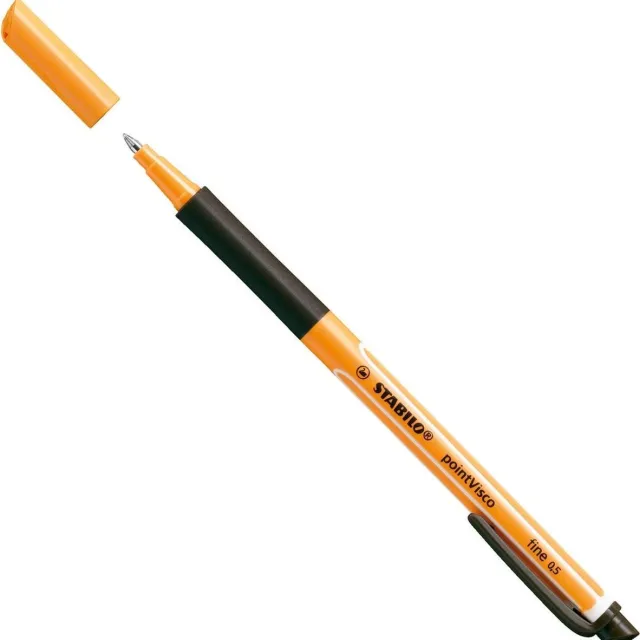 Stabilo Rollerpen STABILO PointVisco 1099/46 fijn zwart